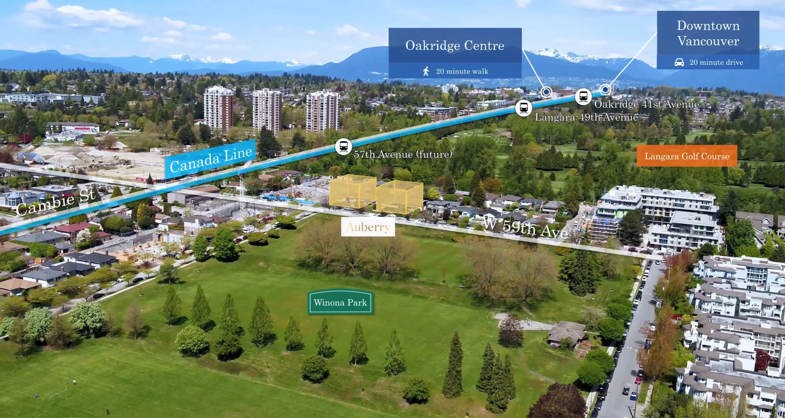 Auberry Langara Residences site plan